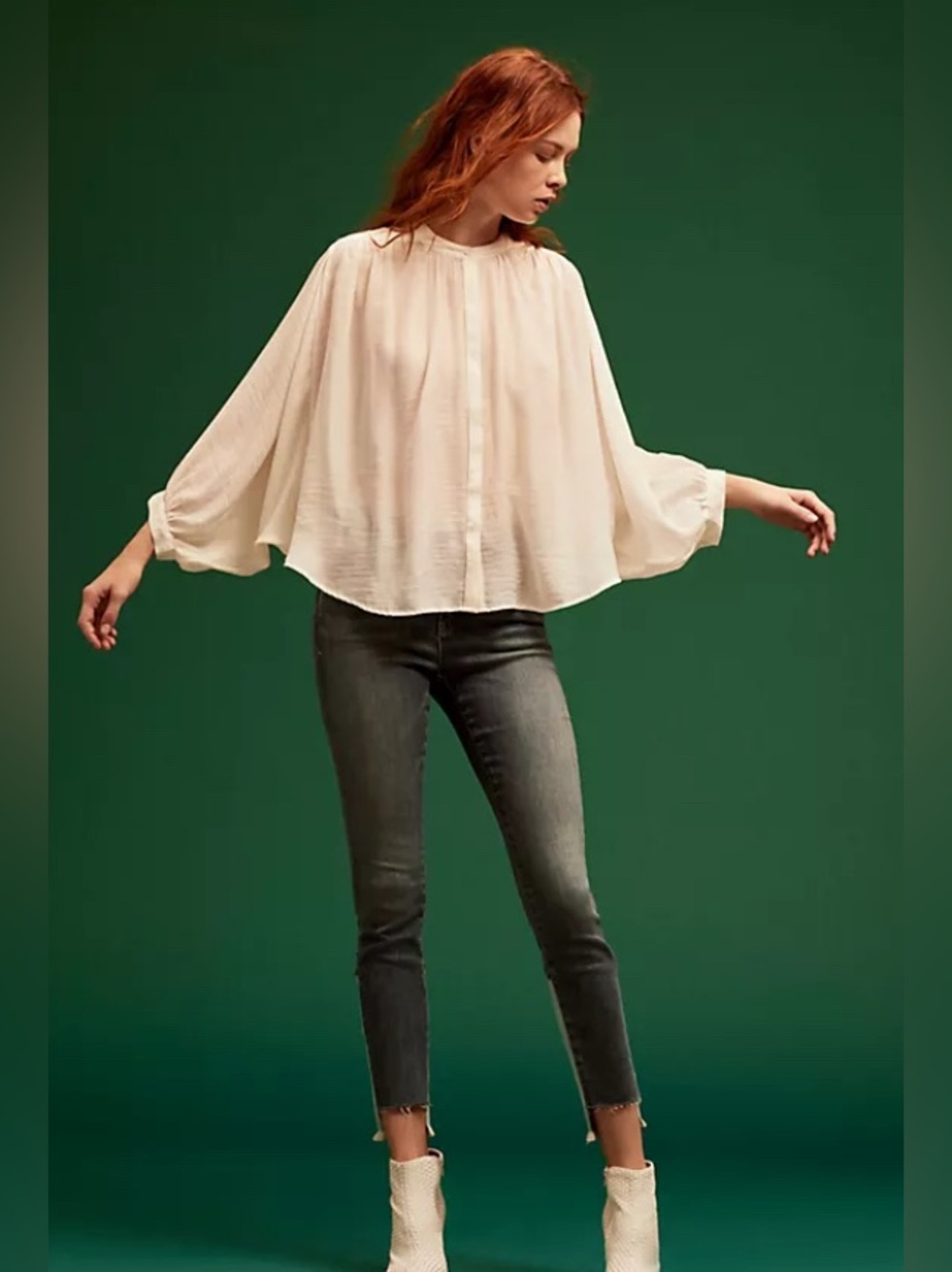 Maeve Bryanna Dolman Buttondown